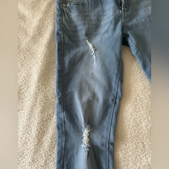 Always Friday Women’s Light Blue Ankle Jeans Size 11 - Picture 4 of 14